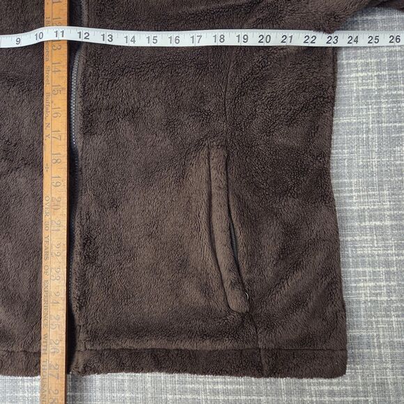 NORTH FACE Osito Fleece Jacket Women’s XL Full Zip Chocolate Brown - Picture 4 of 10